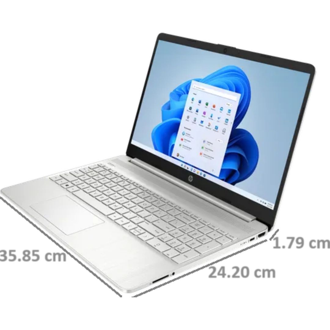 HP 39.6 Centimeter (15.6) 15S-FQ5111TU Core i5 12th Gen  8 GB/512 GB Uhd Graphics/Alexa/Dual Speakers/Fast Charge/Windows 11/MS Office Intel Iris Xe FHD Display Thin and Light Laptop (Natural Silver)