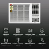 Haier 1.5 Ton 3 Star Hexa Inverter Window AC (2026 Model, 100% Copper, 18-W3NB-PI, Heavy Duty AI Atmox & AI Cooling, Convertible, Self-Clean, White)