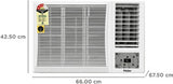 Haier 1.5 Ton 3 Star Hexa Inverter Window AC (2026 Model, 100% Copper, 18-W3NB-PI, Heavy Duty AI Atmox & AI Cooling, Convertible, Self-Clean, White)