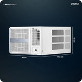 Voltas 1.5 Ton 2 Star Fixed Speed Window AC (2026 Model, 182FS PEARL, 100% Copper Condenser, Turbo Cooling, Anti Dust Filter, Auto Swing, Sleep Mode, Gold)