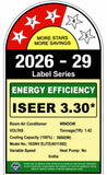 Voltas 1.5 Ton 3 Star Inverter Window AC (2026 Model, 183INV ELITE, 100% Copper Condenser, Turbo Cooling, High Ambient Cooling, Self Diagnosis, Gold)