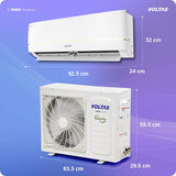 Voltas 2026 Model 1.5 Ton 3 Star Split Inverter AC (183INV VERTIS ZENITH GOLD / 4504074, 6-in-1 Convertible Cooling, 4-Way Swing, Ice Wash Technology, 100% Copper Condenser, White & Gold)