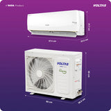 Voltas 1.5 Ton 5 Star Inverter Split AC (2026 Model, 185INV Vertis AI Zest Gold, 6-in-1 Convertible Cooling, AI Enabled, 4-Way Swing, Ice Wash Technology, 100% Copper Condenser)
