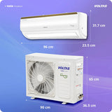 Voltas 1.5 Ton 5 Star Inverter Split AC (100% Copper, 6-in-1 Adjustable Mode, 4-Way Swing, Anti-Dust Filter, High Ambient Cooling, 2026 Model, 185INV Vertis Elite Gold)