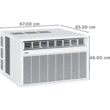 Haier 1.50 T HWU18TF-EW4BE-FS 4 Star Top Flow Copper Condenser, Micro Anti Bacterial Filter Fixed Speed Window Air Conditioner (2023 Model, White)