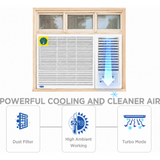 Carrier 1.50 T 19K 3 STAR ESTRELLA GXI CIW19EC3R36F0 Non-Convertible Dust Filter High Ambient Working with Turbo Mode Inverter Window Air Conditioner (2026 Model, White)