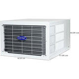 Carrier 1.50 T 19K ESTRELLA Fx (M) 3 Star CAW19EC3R35F0 Dust Filter Non-Convertible Non-Inverter Fixed Speed Window Air Conditioner (2025 Model, White)