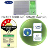 Carrier 1.50 T 19K ESTRELLA Fxi (M) 3 Star CIW19EC3R35F0 Convertible FlexiCool (4 in 1) Dust Filter with Turbo Mode Inverter Window Air Conditioner (2025 Model, White)