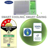 Carrier 1.50 T 19K ESTRELLA Fxi (M) 5 Star CIW19EC5R35F0 Convertible FlexiCool (4 in 1) Dust Filter with Turbo Mode Inverter Window Air Conditioner (2025 Model, White)
