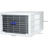 Carrier 1.50 T 19K ESTRELLA Fxi (M) 5 Star CIW19EC5R35F0 Convertible FlexiCool (4 in 1) Dust Filter with Turbo Mode Inverter Window Air Conditioner (2025 Model, White)
