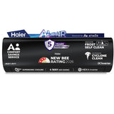 Haier 1.6 Ton 3 Star Hexa Inverter Split AC (2026 Model, Black, HSA19KHD-BZAI3NB-I, Black Edition, AI Atmox & Cooling with Wi-Fi Connect, 7-in-1 Convertible, 100% Copper, Supersonic Cooling)
