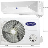 Carrier 1.50 T 19K XPERT EDGE FXi 3 Star Alpha Hybridjet (2.0) CAI19PE3R35F0 Convertible 6 in 1 Flexi Cool Top HD Filter (Xpert) with PM 2.5 Micron Filter Inverter Split Air Conditioner (2025 Model, White)