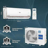 Haier 2 Ton 3 Star Kinouchi Heavy Duty AI-ATMOX HEXA Inverter Smart Split AC (2026 Model, HSA24KHD-RAI3NB-I, 7-in-1 Convertible, Wi-Fi, Frost Self Clean, 4 Way Swing, 100% Copper Condenser, White & Rose Gold)