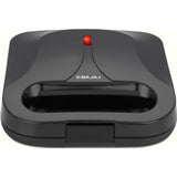 Bajaj 2 Slice SWX 6 SANDWICH TOASTER (270112) 800 W Non-Stick Coated Plates Neon Indicator with Storage Buckle Clips Lock Grill+Toast Sandwich Toaster (Black)
