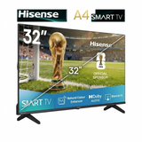 Hisense A4Q Series HD Ready/Full HD Dolby Audio & 60 Hz 4K AI Upscaler VIDAA Smart OS & HDR10 Voice Remote Control Smart LED Google TV (Black)