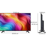LG LR603 Series HD Ready Active HDR, HDR10, HLG with AI Sound ThinQ AI Resolution Upscaling Game Optimizer, CinemaScreen Magic Remote Control α5 Gen6 AI Processor WebOS Smart LED TV (2025 Edition, Black)