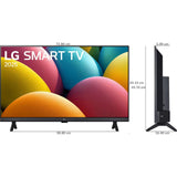 LG LR686 Series HD Ready Active HDR, HDR10, HLG with AI Sound ThinQ AI Resolution Upscaling Game Optimizer, Magic Remote Control α5 Gen6 AI Processor WebOS Smart LED TV (2025 Edition, Black)