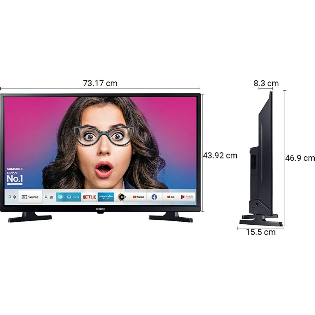 Samsung 80 Centimeter (32) UA32T4310BKXXL (G) HD Ready Smart LED TV (Black)