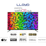 Lloyd 81.28 Centimeter (32) 32WS500G HD Ready HDR10 & HLG, Dual Band Wi-Fi 2 Way Audio with Dolby Audio Magic Remote Compatible WebOS Smart QLED TV (2025 Edition, Black)