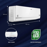 Whirlpool 1.5 Ton 3 Star 3D COOL PRO 15T 3S INV EXP S6M2PP0 41503 Inverter Split AC (5-in-1 Convertible, HD Filter, Turbo Chill, 100% Copper Condenser, 2026 Model, White)