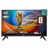 Hisense A4Q Series HD Ready/Full HD Dolby Audio & 60 Hz 4K AI Upscaler VIDAA Smart OS & HDR10 Voice Remote Control Smart LED Google TV (Black)