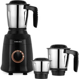 BAJAJ 3 Jars Military Series Finesse 750W Midni (410592) Mixer Grinder (Midnight Black)