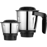 BAJAJ 3 Jars Military Series Finesse 750W Midni (410592) Mixer Grinder (Midnight Black)