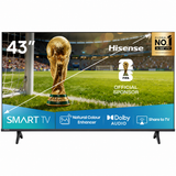 Hisense A4Q Series HD Ready/Full HD Dolby Audio & 60 Hz 4K AI Upscaler VIDAA Smart OS & HDR10 Voice Remote Control Smart LED Google TV (Black)