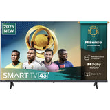 Hisense A6Q Series 4K Ultra HD Dolby Vision & 60 Hz 4K AI Upscaler VIDAA U8.5 OS & HDR10 / HDR10+ Remote Control Smart LED TV (Black)