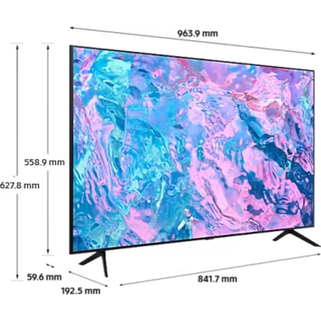 Samsung 108 Centimeter (43) UA43CU7700KLXL 7 Series 4K Ultra HD Tizen Smart LED TV (PurColor)