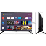 Lloyd 109 Centimeter (43) FS411 Series 43FS411G Full HD HDR Built In Wi-Fi with Dolby Audio Slim Design Surround Sound Android Smart LED TV (2025 Edition, Black)