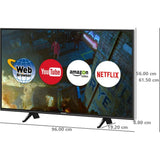Lloyd 109 Centimeter (43) 43FX600G Full HD HDR Voice Assistant Dual Band Wi-Fi with Dolby Audio Android Smart Google LED TV (2025 Edition, Black)