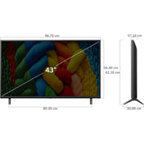 LG NANO83A6A 83A Series 4K Ultra HD ThinQ AI 4K Super Upscaling with Filmmaker Mode™ Dolby Atmos AI Magic Remote Control α7 AI Processor 4K Gen8 Processor WebOS 25 Smart Nanocell LED TV (2025 Edition, Black)