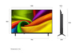 LG NU880 Series 4K Ultra HD WebOS 26 ThinQ 4K Super Upscaling with Filmmaker Mode™ AI Picture Pro Dolby Atmos VRR 60Hz Refresh Rate AI Magic Remote Control α7 AI 4K Gen9 Processor NanoCell LED TV (2026 Edition, Black)