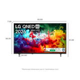 LG QNED70 Series 4K Ultra HD WebOS 26 ThinQ 4K Super Upscaling with Filmmaker Mode™ AI Picture Pro Dolby Atmos VRR 60Hz Refresh Rate AI Magic Remote Control α7 AI 4K Gen9 Processor evo QNED MiniLED TV (2026 Edition, Black)