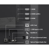 LG UA8250 Series 4K Ultra HD ThinQ 4K Super Upscaling Filmmaker Mode with Dolby Atmos AI Magic Remote Control α7 AI Processor Gen8 Processor WebOS Smart LED TV (2025 Edition, Black)