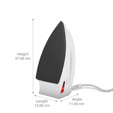 Bajaj Majesty DX 6 Dry Iron (440195) 1000 W German Coating Technology Double Layer Non-Stick Coating Sole Plate Dry Iron (White)