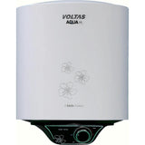 Voltas AquaM Series 5 Star 2000 W Copper Heating Element Overheat Protection with Water Proofing Vertical Electric Storage Water Geyser (2026 Model, White)