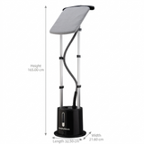 Bajaj Vogue Professional Upright GS (500022) 1.7 L Tank 2000 W 3 Operations Modes Kills 99.9% Bacteria Garment Steamer Iron (Black)
