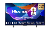 Hisense A6S Series 4K Ultra HD Dolby Vision AI 4k Upscaling & Game Mode Plus 60 Hz with VIDAA U8.5 OS & HDR10, HDR10+ Voice Remote Control Smart LED TV (2026 Edition, Black)