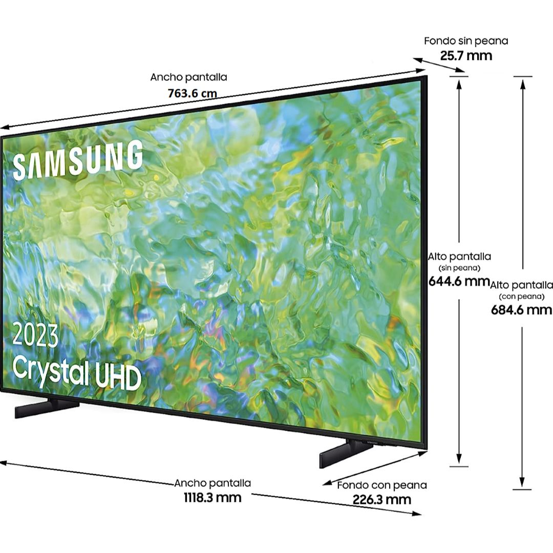 Samsung 127 Centimeter (50) UA50CU8000KLXL 8 Series Q-Symphony Crystal UHD Processor 4K Ultra HD Tizen Smart LED TV (2023 Model, Dynamic Crystal Color)