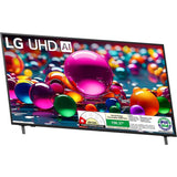 LG UA8250 Series 4K Ultra HD ThinQ 4K Super Upscaling Filmmaker Mode with Dolby Atmos AI Magic Remote Control α7 AI Processor Gen8 Processor WebOS Smart LED TV (2025 Edition, Black)