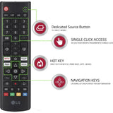 LG UA8250 Series 4K Ultra HD ThinQ 4K Super Upscaling Filmmaker Mode with Dolby Atmos AI Magic Remote Control α7 AI Processor Gen8 Processor WebOS Smart LED TV (2025 Edition, Black)