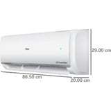 Haier 1.50 T 50V-TBS3BE (INV) 3 Star Copper Condenser with Frost Self Clean Technology 5 In 1 Convertible Triple Inverter Plus Split Air Conditioner (2023 Model, White)