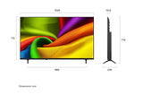 LG NU880 Series 4K Ultra HD WebOS 26 ThinQ 4K Super Upscaling with Filmmaker Mode™ AI Picture Pro Dolby Atmos VRR 60Hz Refresh Rate AI Magic Remote Control α7 AI 4K Gen9 Processor NanoCell LED TV (2026 Edition, Black)