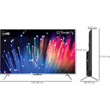 Haier 139.7 Centimeter (55) 55P7GT 4K Ultra HD AI Smart Voice by Google Assistant with Far-Field Smart Google LED TV (2023 Edition, Black)