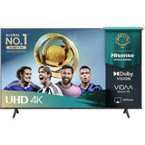 Hisense A6Q Series 4K Ultra HD Dolby Vision & 60 Hz 4K AI Upscaler VIDAA U8.5 OS & HDR10 / HDR10+ Remote Control Smart LED TV (Black)