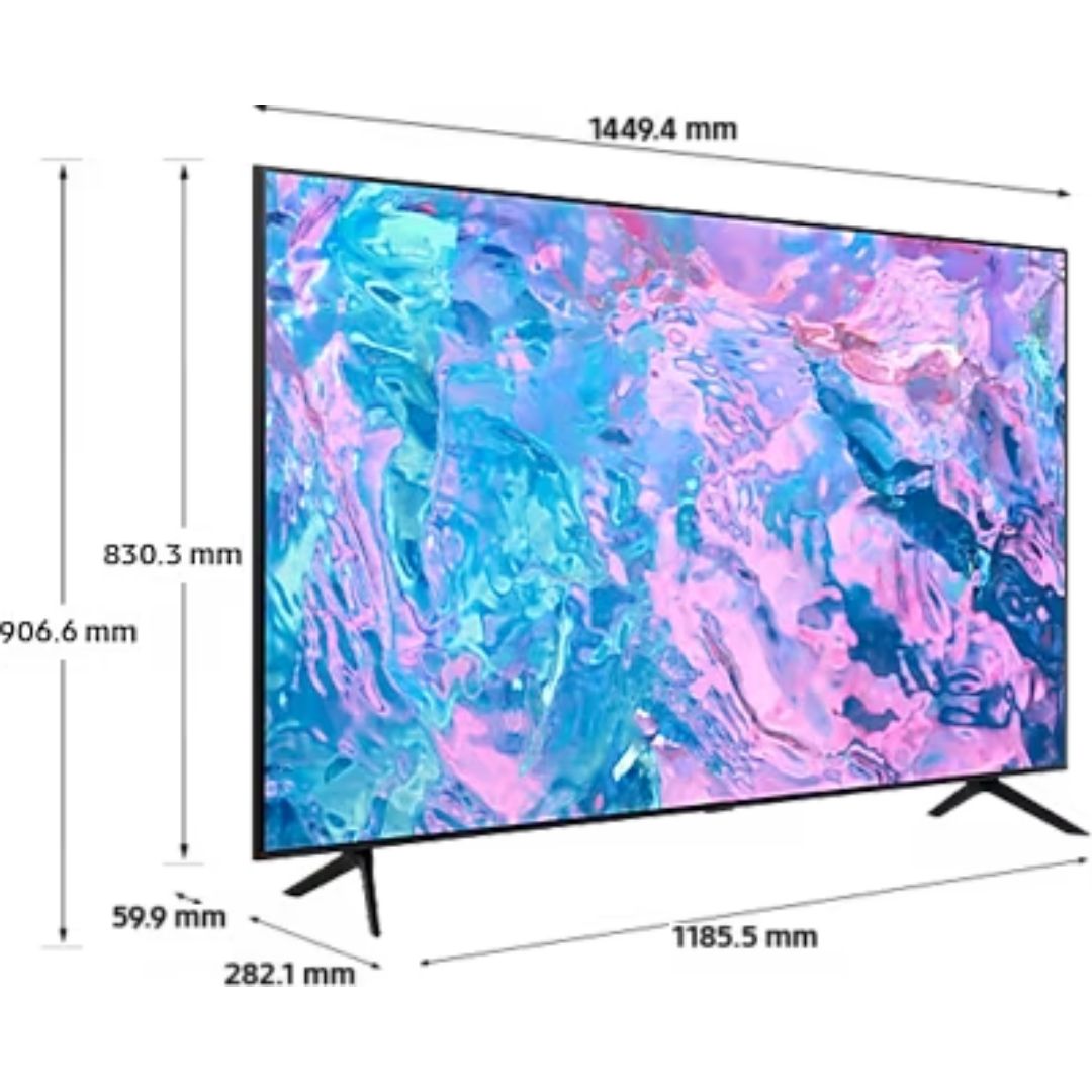 Samsung 163 Centimeter (65) UA65CU7700KLXL 7 Series Crystal Processor 4K Ultra HD with Bezel Less Tizen Smart LED TV (2023 Model, PurColor)