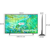 Samsung 163 Centimeter (65) UA65CU8000KLXL 8 Series 4K Ultra HD with Adaptive Sound Q-Symphony Crystal 4K Ultra HD Tizen Smart LED TV (2023 Model, Dynamic Crystal Color)
