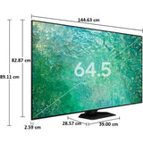 Samsung 163 Centimeter (65) QA65QN85CAKLXL 4K Ultra HD 8 Series Neo Quantum HDR, Dolby Atmos, Object Tracking Sound, Motion Xcelerator Turbo+, Gaming Hub, with Alexa Built-in Neo QLED Smart TV (2023 Model, Titan Black)